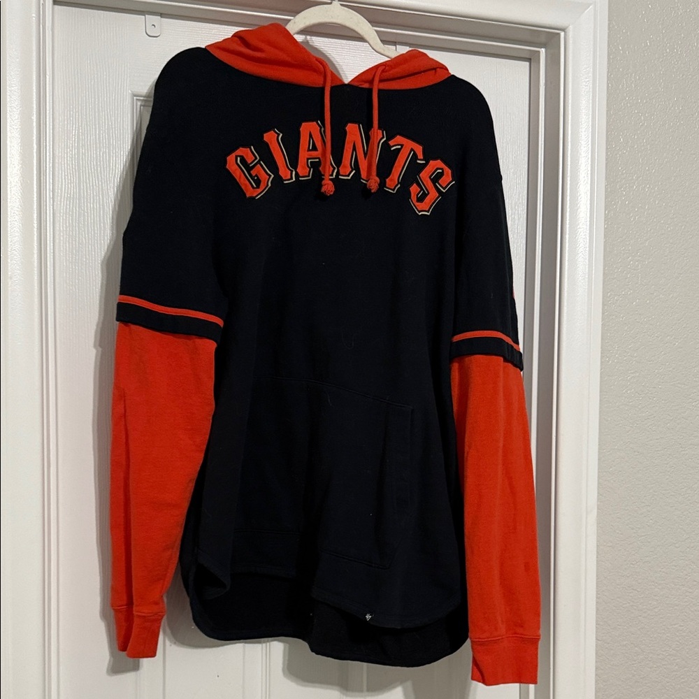 47 Giants Black and Orange Hoodie